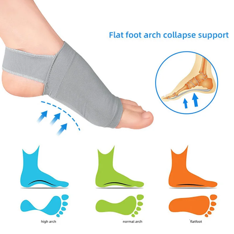 

1Pair Arch Support Insoles Plantar Fasciitis Heel Spurs Strap Foot Care Flat Feet Relieve Pain Insoles Socks Orthotic Insole Pad