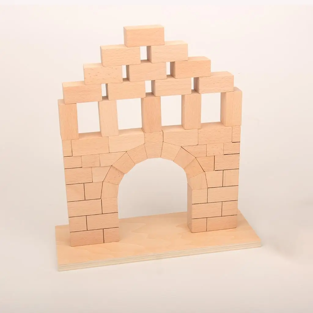 

Roman Bridge Wooden Blocks Toy Set Early Preschool Educational Kindergarten