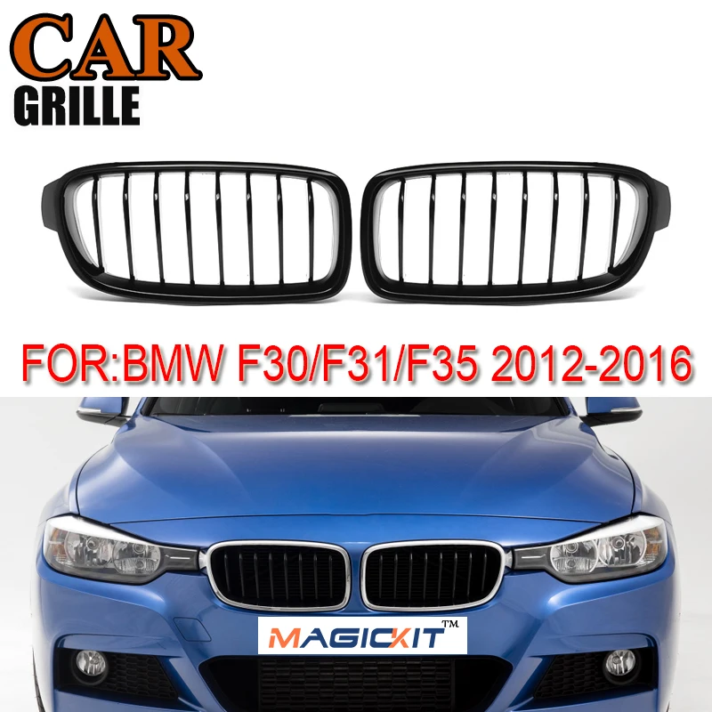 

MagicKit GLOSS BLACK M SPORT PERFORMANCE KIDNEY GRILL GRILLES FOR BMW 3 SERIES F30 12-18