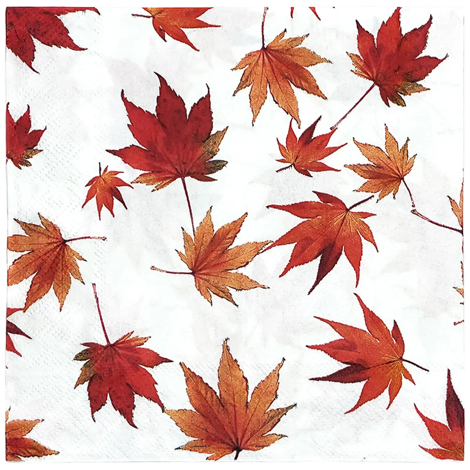 

Одноразовые салфетки GUANYAO с принтом красных кленовых листьев