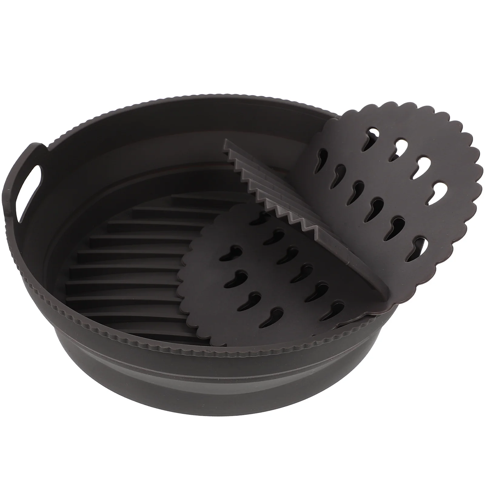 

1 Set Cooking Fryer Liner Silicone Air Fry Tray Air Fryer Accessories 8 Inch for Home Cooking Air Fryer Kitchen