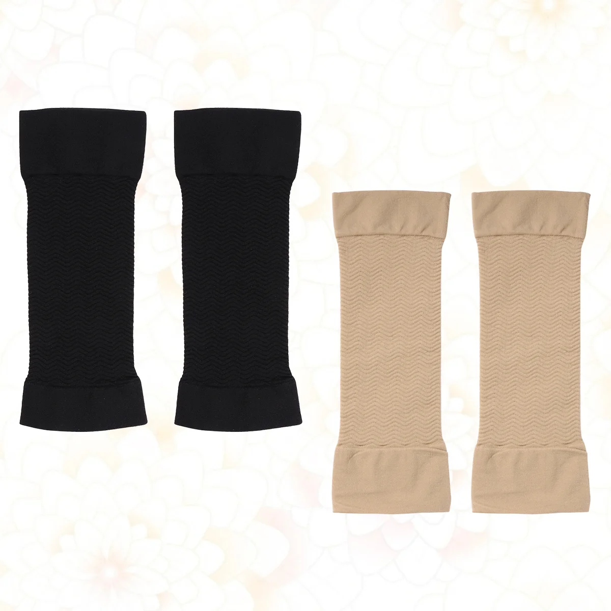 

2 Pairs Elbow Sleeve Mastectomy Sleeve Cover Sleeve Bandage Arm Shaper Posture Corrector Arm Shaping Sleeves for ( Black )