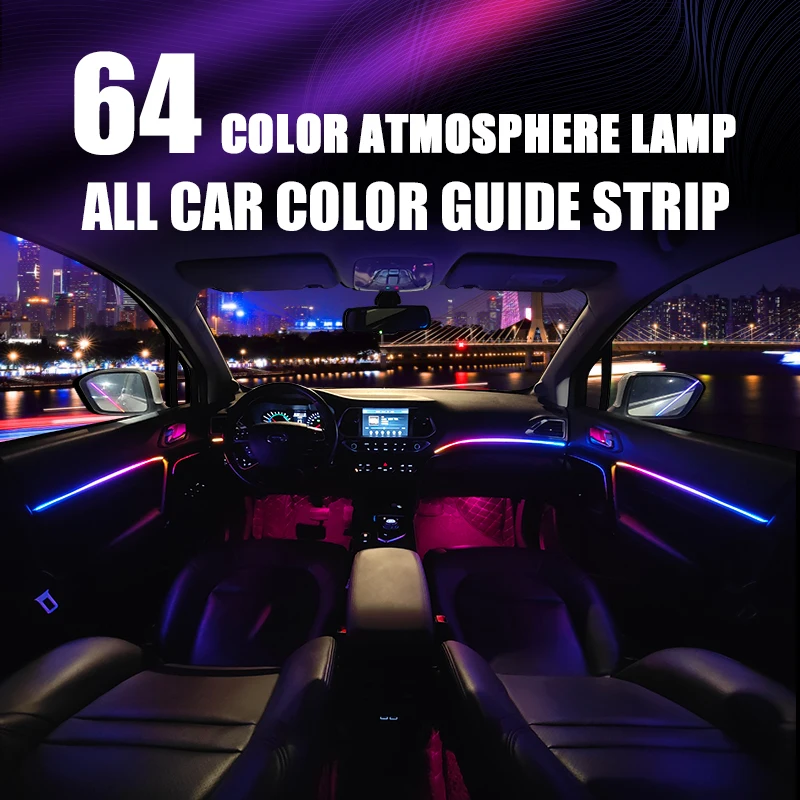 

Car Mood Lights Cold Light Car Interior Modification LED Car Atmosphere Decoration Auto Interior Decorative Atmosphere Light