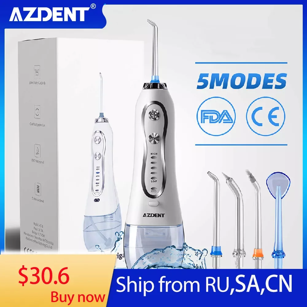

Ирригатор полости рта AZDENT, 5 моделей, с дорожным чехлом