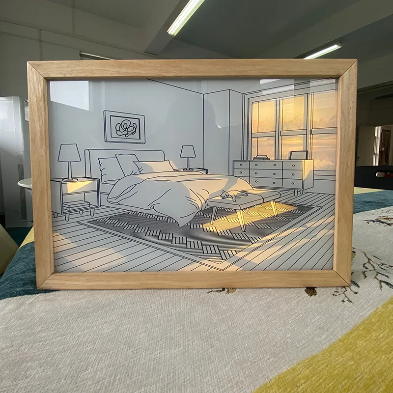 

Led Decorative Painting Art Bedroom Bedside Night Light Desktop Ornaments Living Room Restaurant Hanging Paintings Ambient Decor