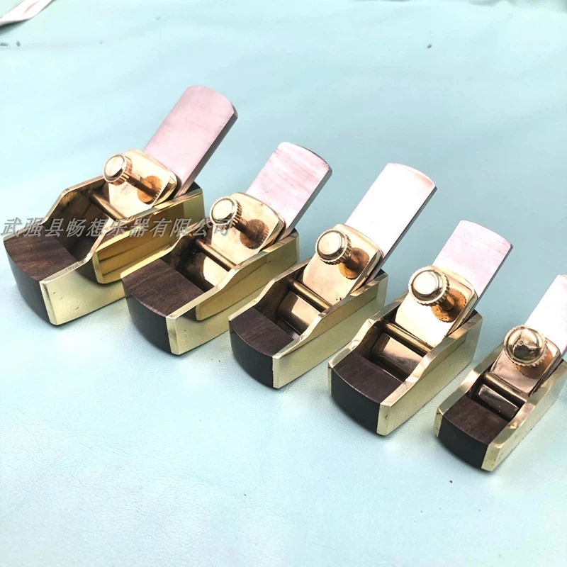 Different sizes Brass wrap blackwood convex Cutter Curved Sole/Flat bottom planes Planer，woodworking Tools plane parts