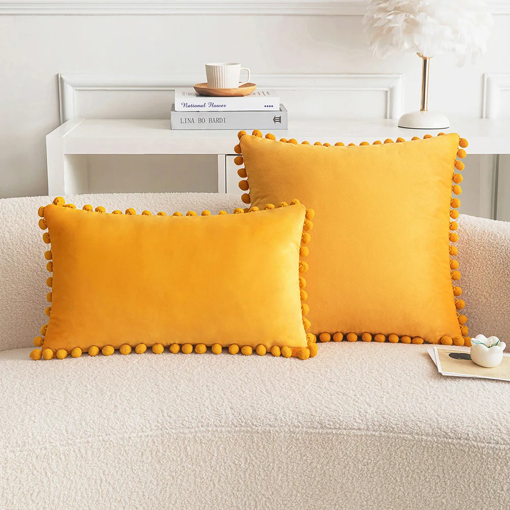 Бархатный Чехол для подушки Мягкая Наволочка размеры 12x20 дюймов 18x18 20x20 дома и