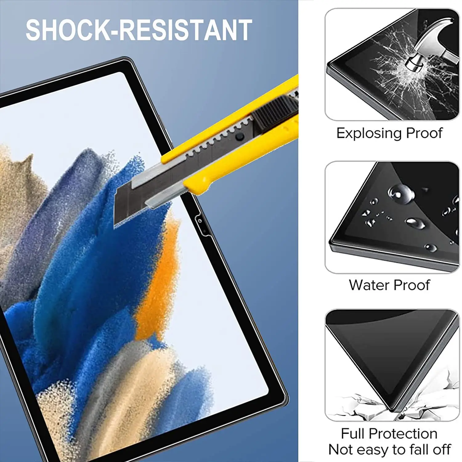 2pcs tempered glass for samsung galaxy tab a8 10 5 2021 sm x200sm x205 tablet screen protector for galaxy tab a8 10 5 glass free global shipping