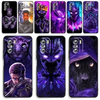 marvel wakanda black panther phone case for xiaomi redmi note 11 10s 10 9t 9s 9 8t 8 7 pro plus max 5g silicone tpu cover