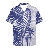 polynesia hawaii samoa mens shirts spring and summer 2022 clothes short sleeved new v neck mens shirts plus size mens shirts