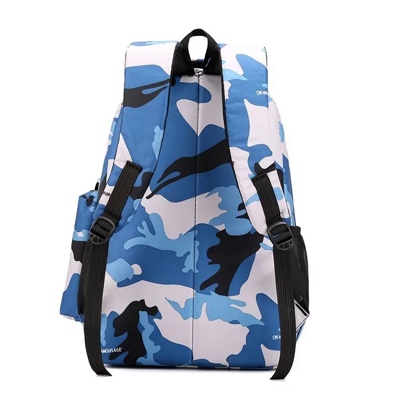 New men's large capacity thick nylon wear-resistant backpack lovers schoolbag travel camouflage backpack male computer bag