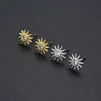 tulx korean style sunflower stud earrings for women trendy sunshine sun earrings fashion girl simple party jewelry accessories