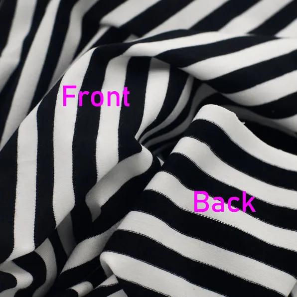 1 см цветная полоса 100% хлопок вязание эластичная ткань DIY шитье футболка леггинсы