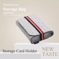 data cable travel organizer coin purses key package earphone chargers storage bag mouse organizer mini felt pouch