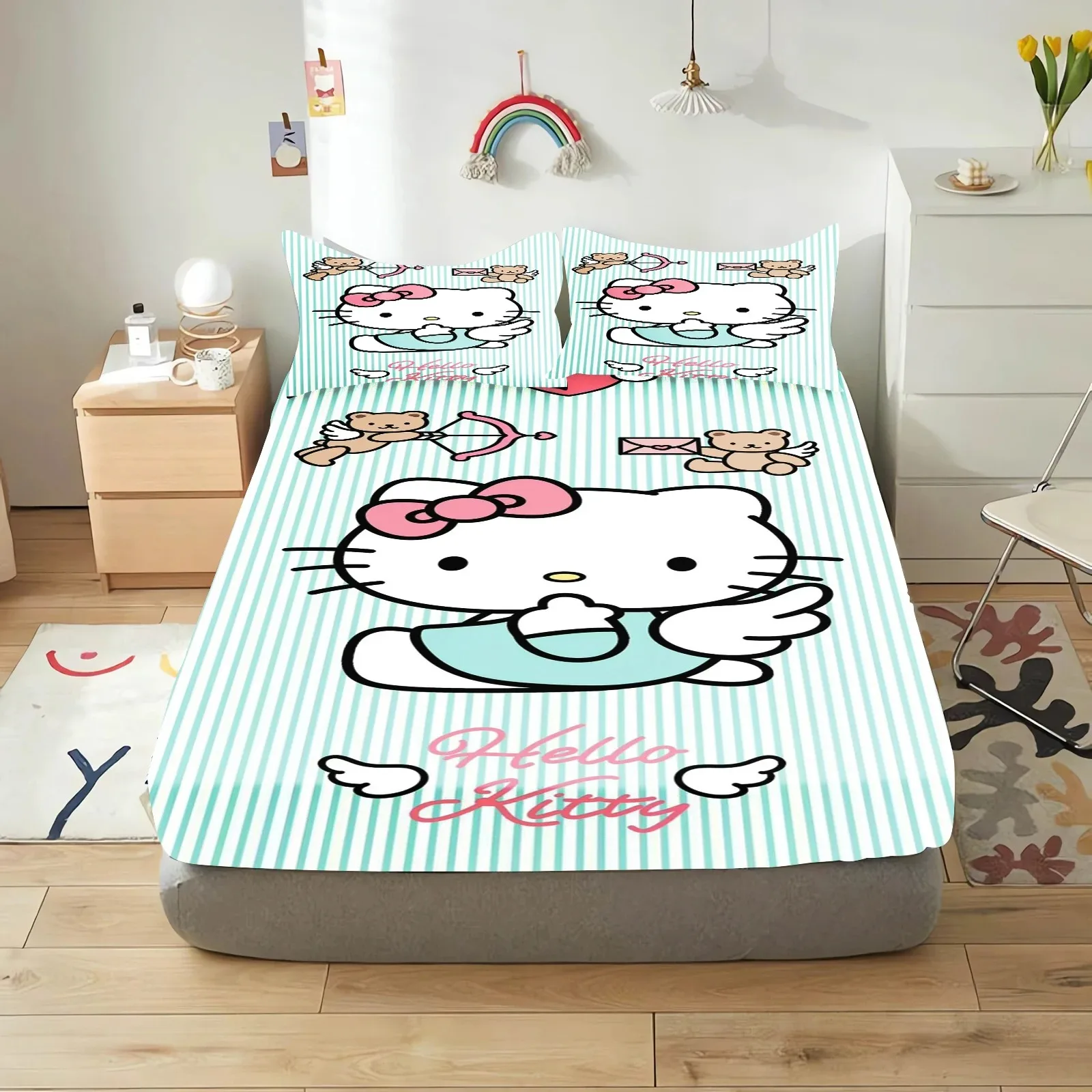 Набор матрасов Sanrio HelloKitty простыня с мультяшным принтом покрывало для детей и