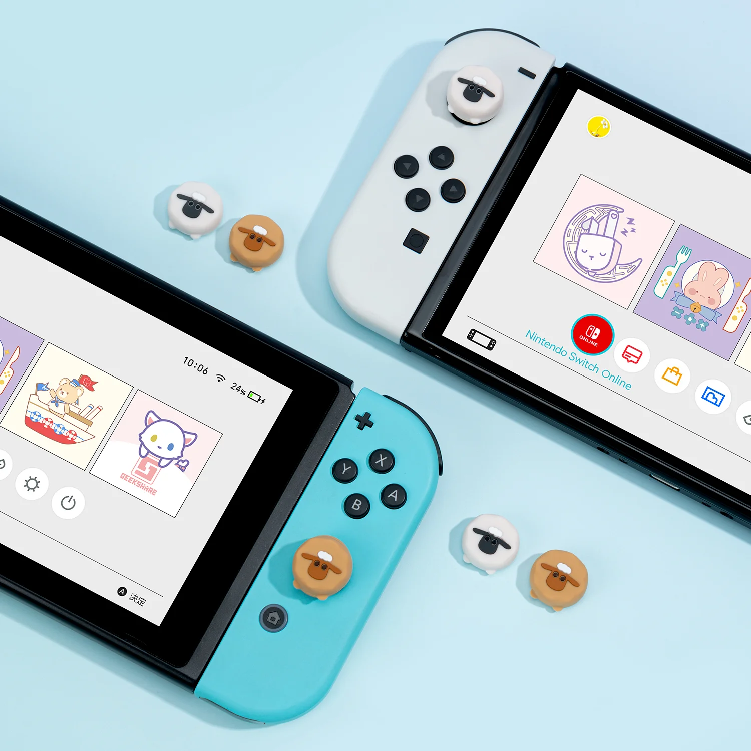 Новый мягкий силиконовый чехол с милыми животными для захвата большого пальца