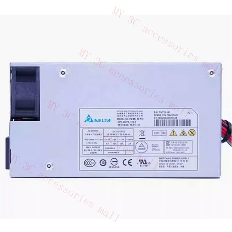 Универсальный блок питания для кассового аппарата Delta 200 Вт NAS mini 1U 724497-001