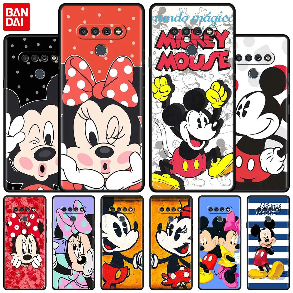 

Phone Case for LG K61 K41s G6 G7 K50 K50s K92 K52 K40s G8 ThinQ K71 K40 K42 Q92 5G Q52 Silicone Cover Kawaii Minnie Mickey Mouse