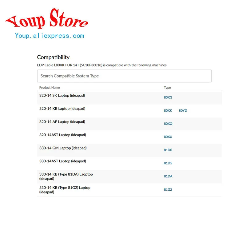 Новинка/оригинальный видеокабель для Lenovo IdeaPad 320 330 -14 IAP ISK IKB AST IGM DG421 EDP LCD Screen 5C10P38018