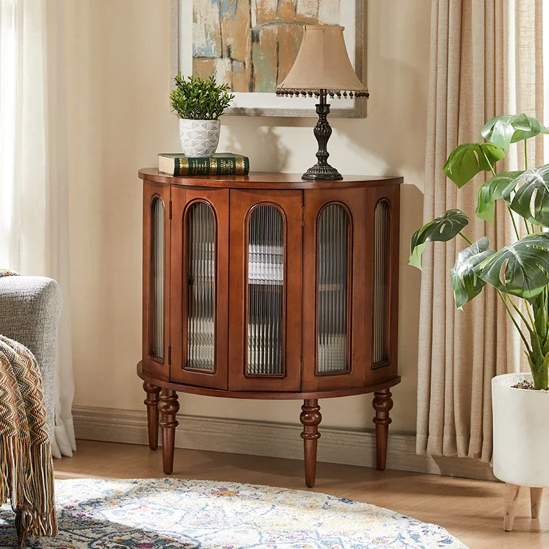 Шкаф-органайзер со стеклянными дверцами для хранения украшений в скандинавском