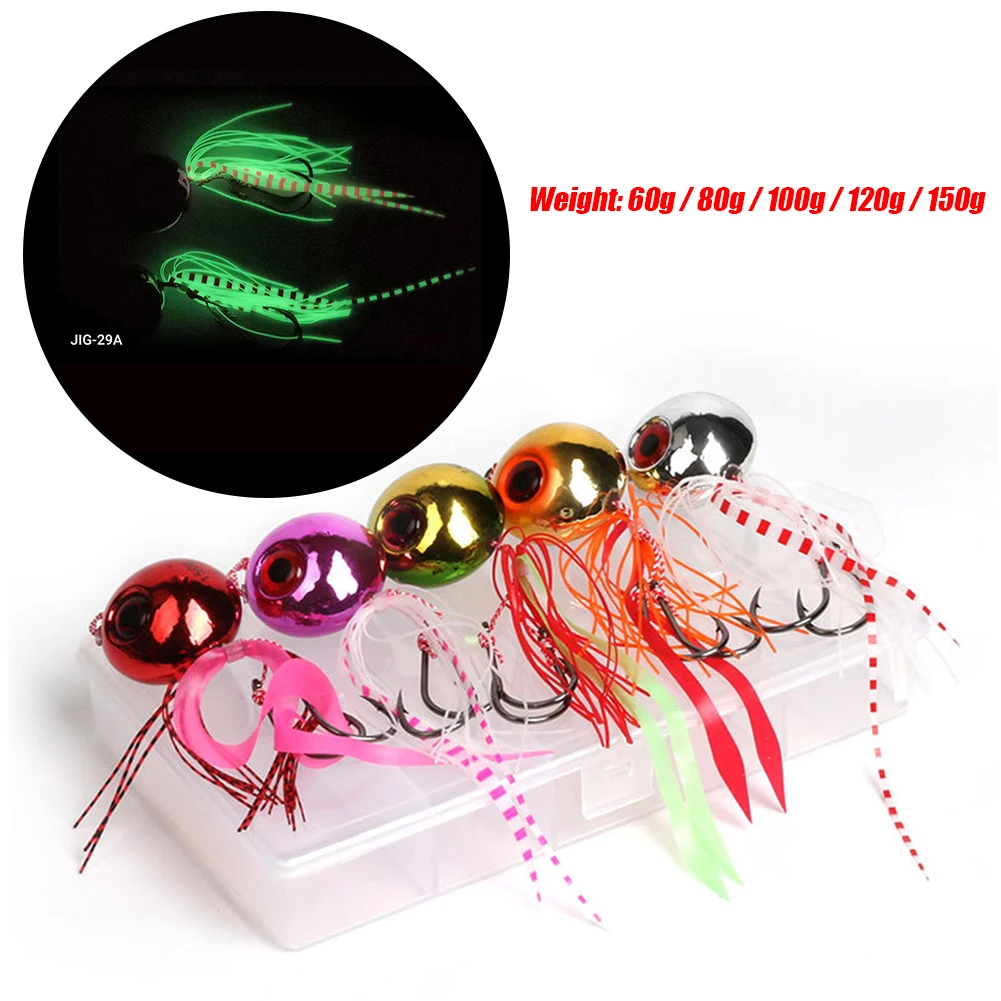 

5 шт., рыболовные приманки с двойным крючком