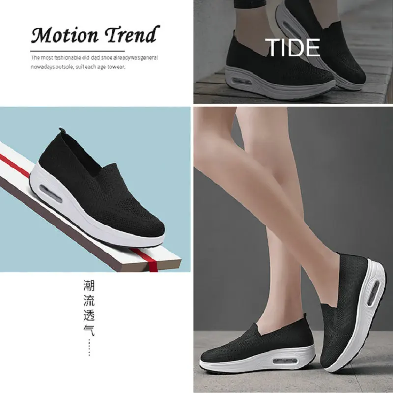 New Sneakers Nice Women Platform Rocking Shoes Casual Fashionable Womens Chunky Designer Sports Zapatillas Con Plataforma Mujer