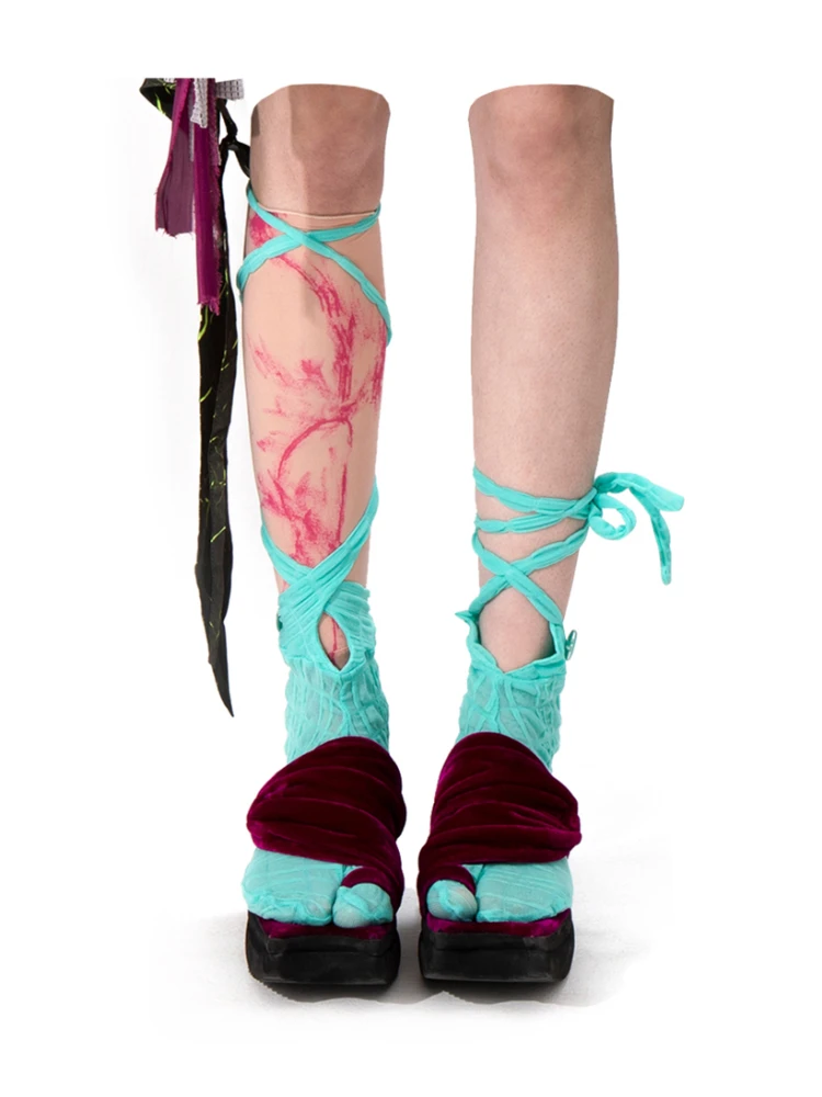 Женские короткие эластичные шорты в клетку, с разрезом на завязках и пуговицами, 1 шт.