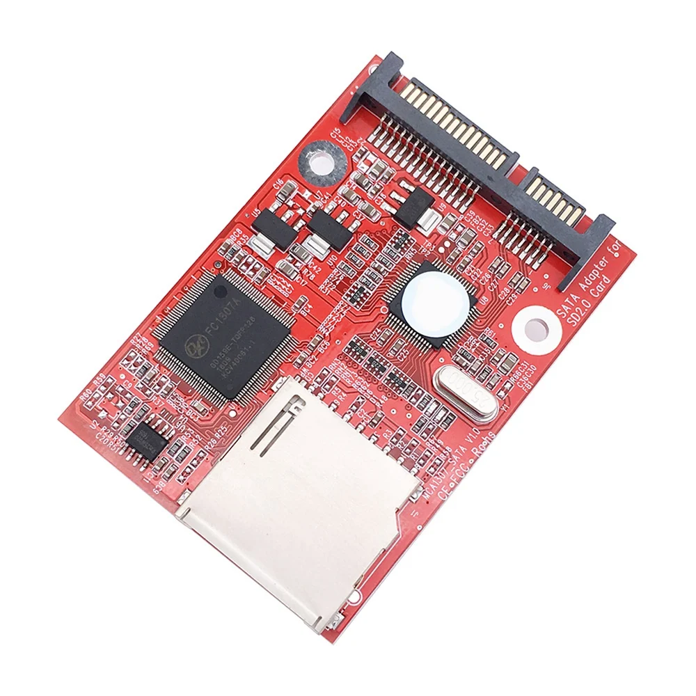 Высокоскоростная адаптерная карта MMC SD SDHC 2.0SATA к Адаптер SD-карты SATA Безопасный