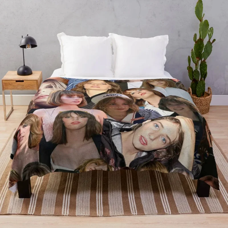 

maya ha-wke photo collage Throw Blanket Fluffy Soft Blankets Stuffed Blankets cosplay anime