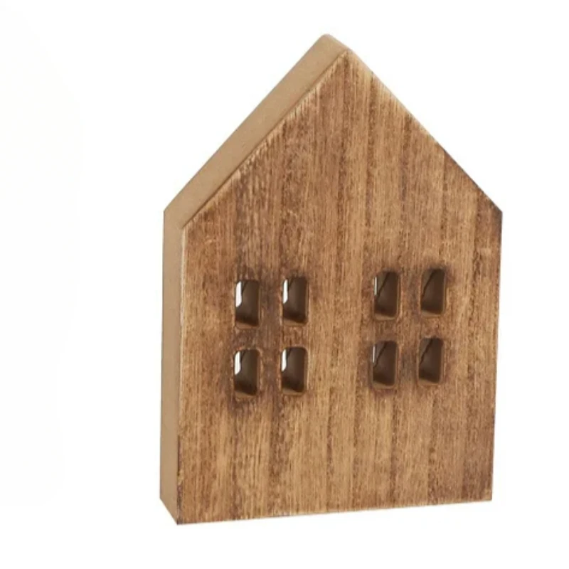 

Настольные деревянные поделки, украшения для дома, кабинета, скандинавское украшение для гостиной, магазин изделий из дерева, праздничное украшение, деревянное украшение