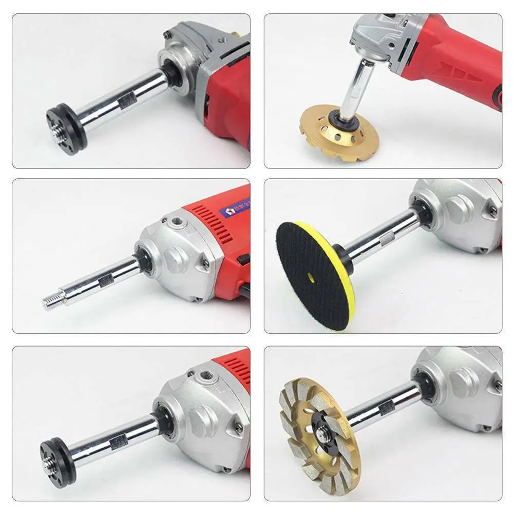 M14 Angle Grinder Extension Rod 75/100/140mm Thread Adapter Polishing Pad Grinding Connection Polisher Accessories |