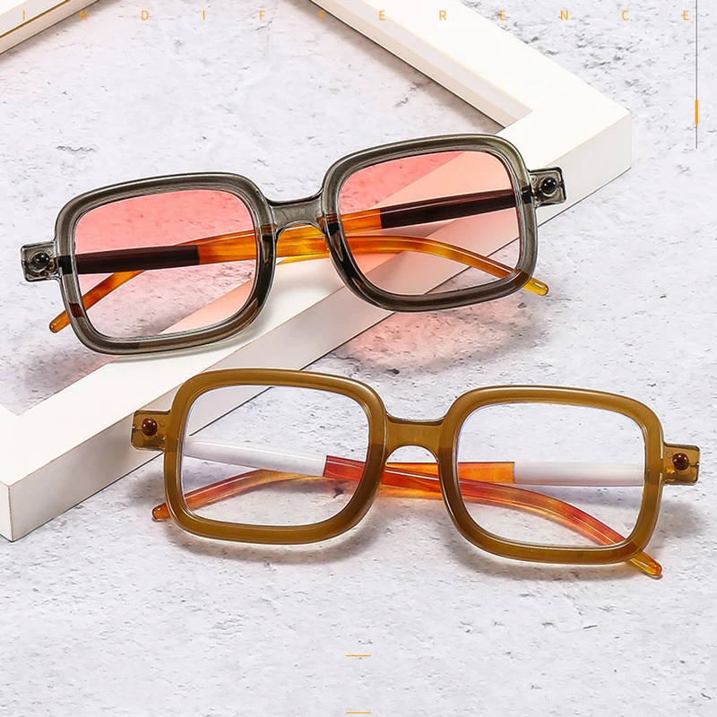 

Винтажные квадратные женские солнцезащитные очки для улицы UV400 Ins очки