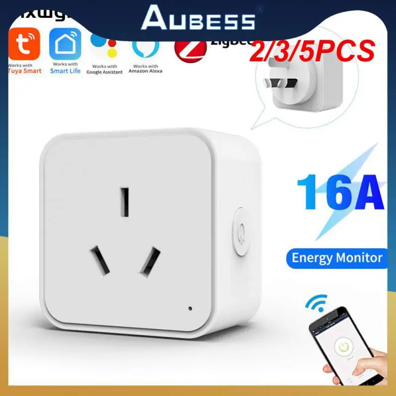 

2/3/5PCS Voice Control Socket Outlet Tuya Zigbee Smart Socket Timing Function Tuya Zigbee3.0 Smart Life App Smart Home