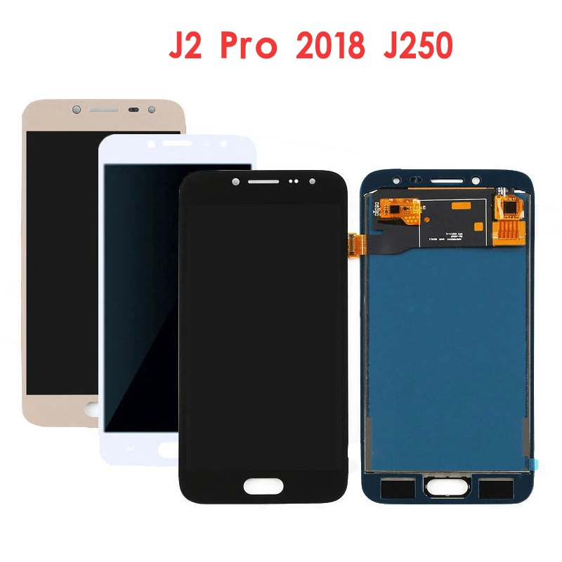 

100% Tested OLED lcd For SAMSUNG Galaxy J2 Pro 2018 J250 Lcd Display Screen Touch Screen Digitizer With brightness adjustment