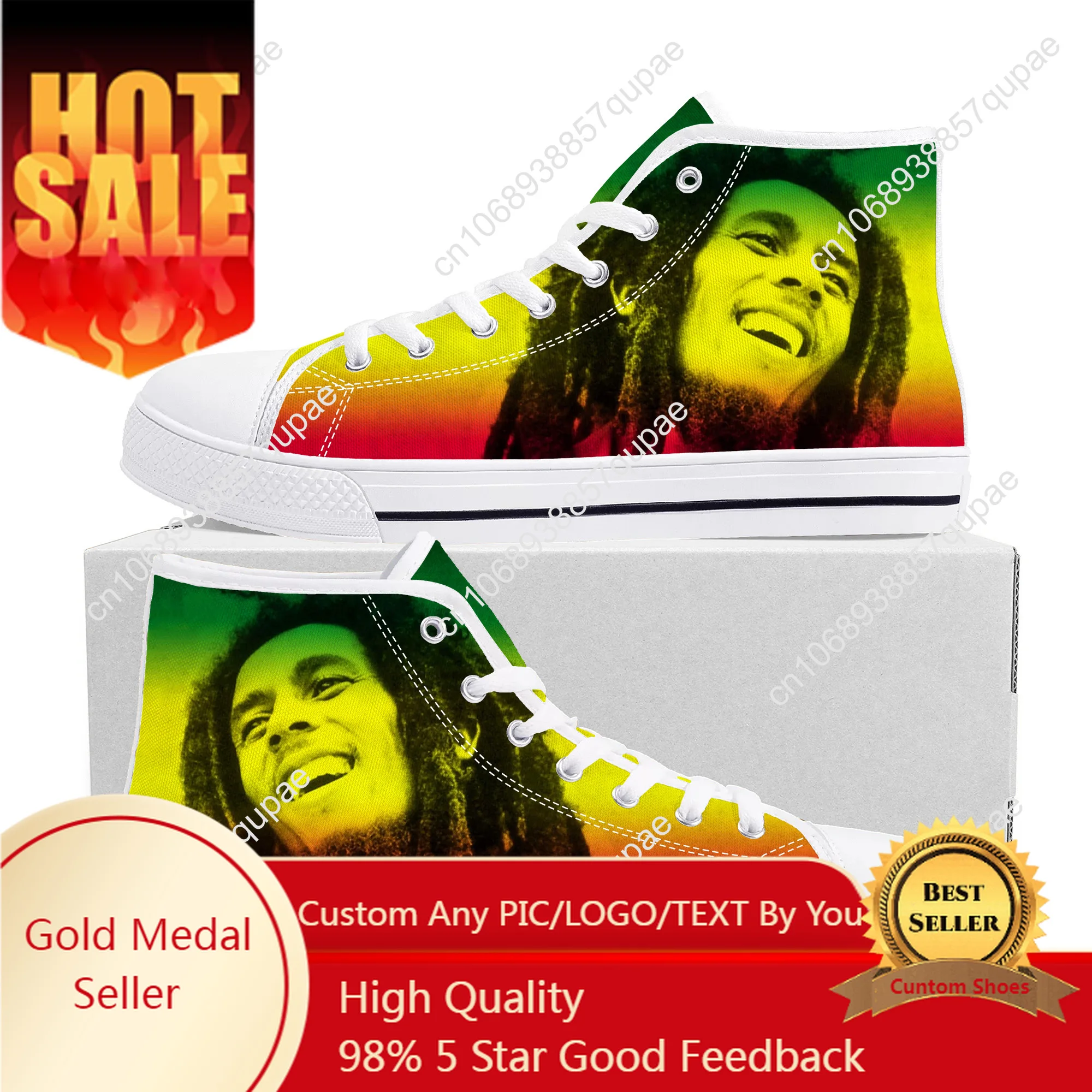 

Высокие кроссовки Legend Bob Marley Reggae Rasta Music Rock, мужские и женские подростковые холщовые кроссовки, повседневная обувь для пар, обувь на заказ