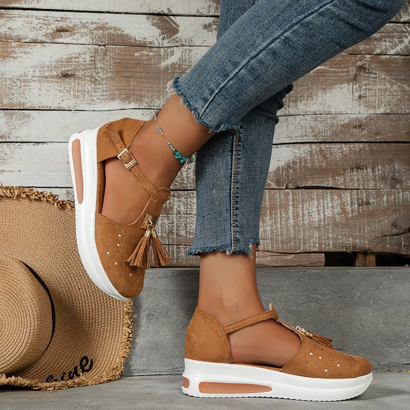 Summer Striped Platform Flats Shoes for Women Hemp Rope Bottom Women's Espadrilles Slip on Canvas Fisherman Mixed Color Shoes