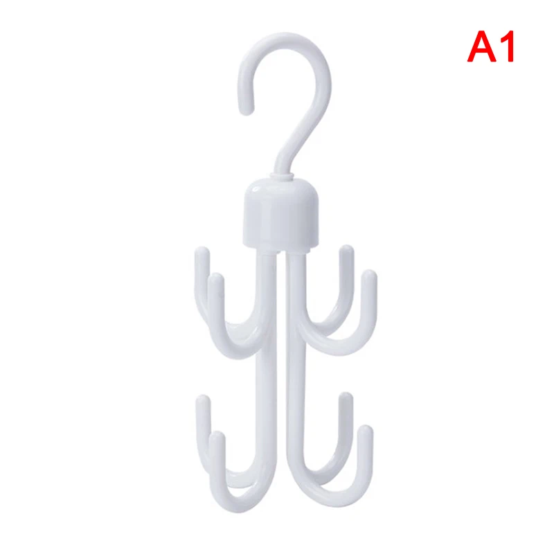 

8-Hooks Rotatable Storage Holder Rack Shoe Rack Hook Tie Belt Clothes Organizer