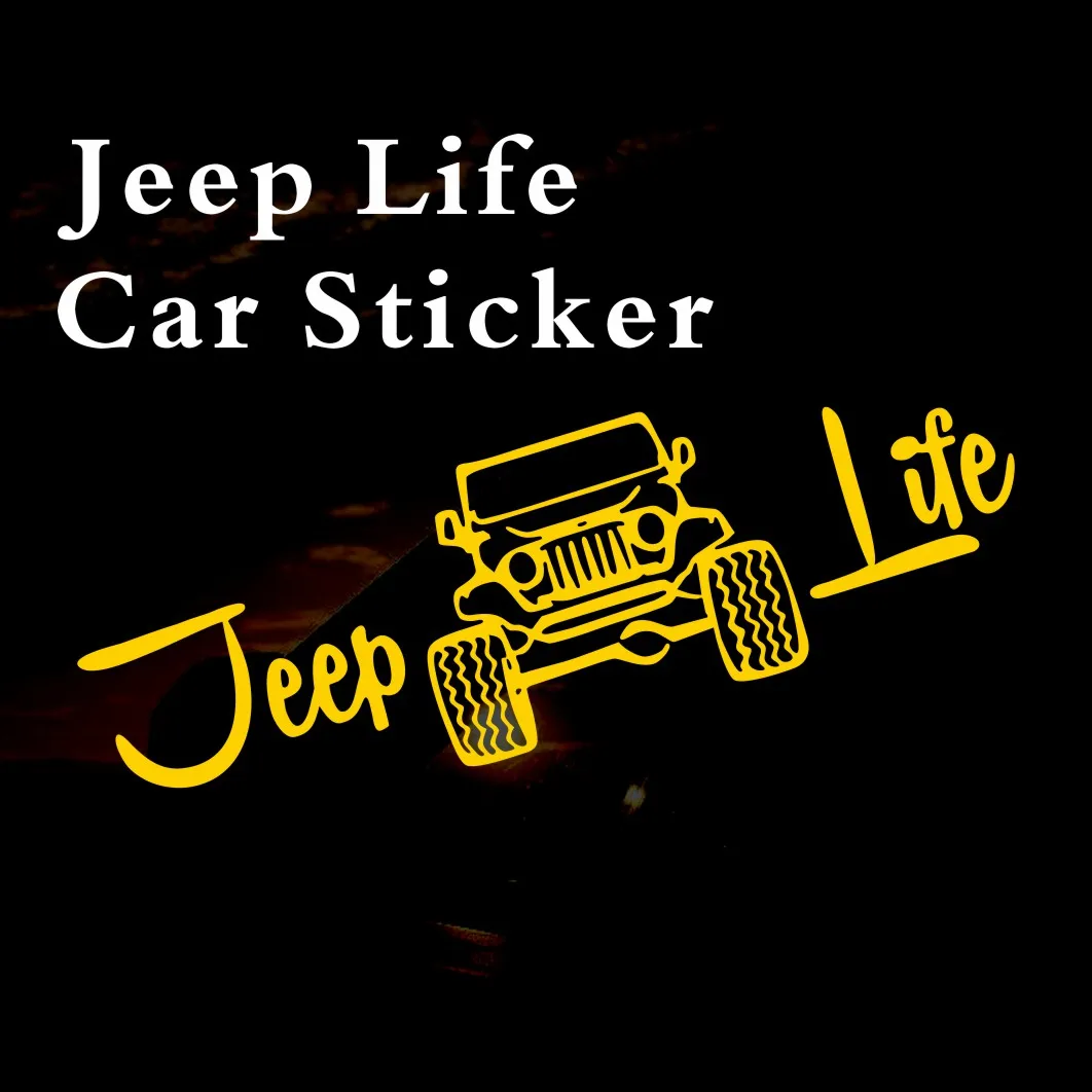 

Креативный бампер Jeep Life для автомобиля, грузовика, автомобиля, корпуса автомобиля, Солнцезащитный водонепроницаемый мотоциклетный автомобиль, ПВХ наклейки