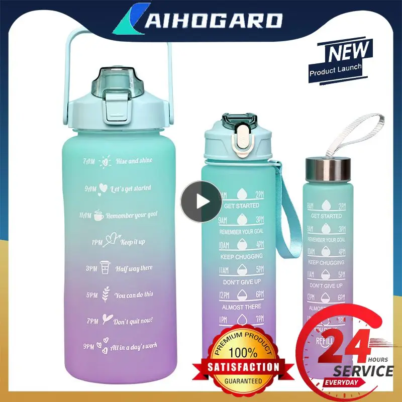 

Water Bottle Large-capacity Wide Mouth Design Frosted Water Bottle Bpa Free Without Water Leakage Plastic Space Cups 2023 New