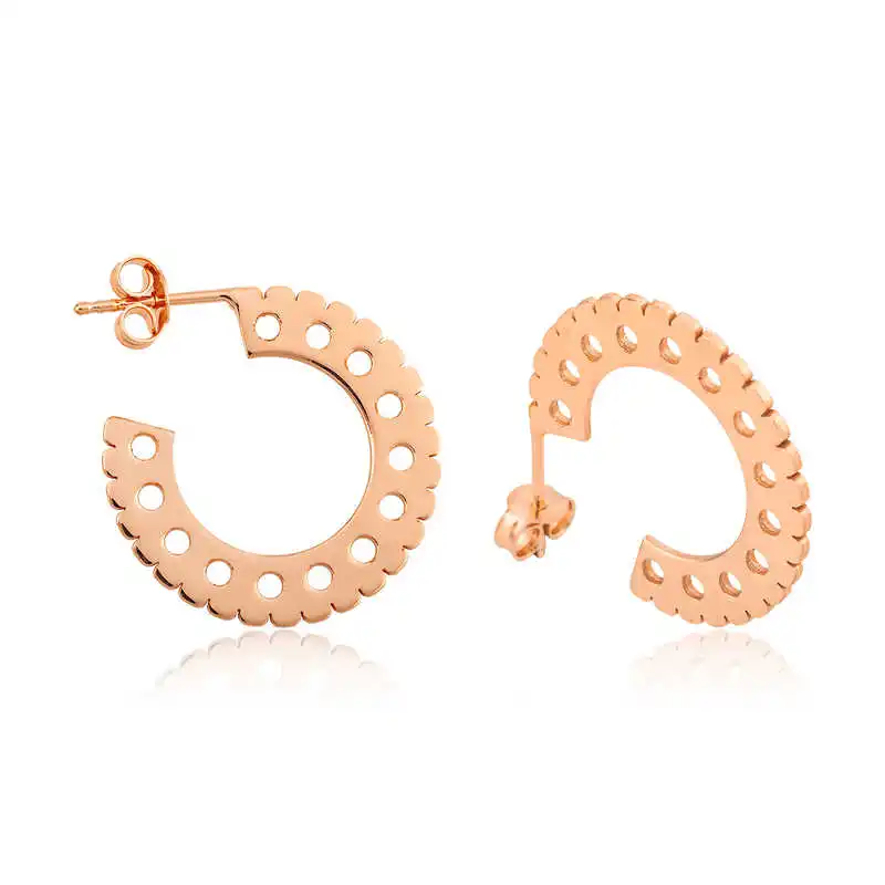 

Tevuli 925 Sterling Silver Round Pattern Ring Womens Earrings