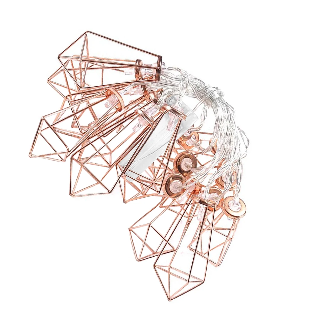 

1pc 1.5m/3m LED Light String Geometric Light Chain Decoration LED String For Outdoor Home Wedding Party Festival Decoration