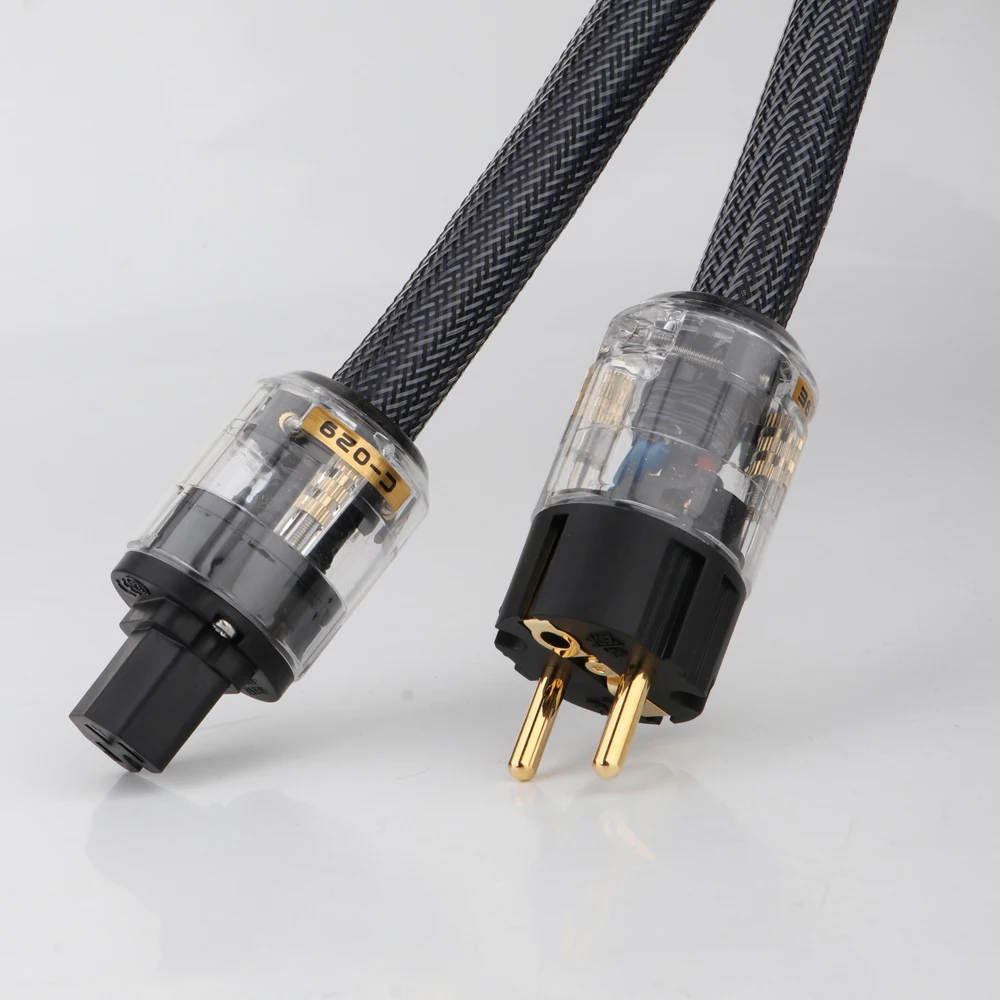 

NEWCE Hi-End 4Square hifi audio EU/US Power Cord Pure Copper Power Cable Free Shipping