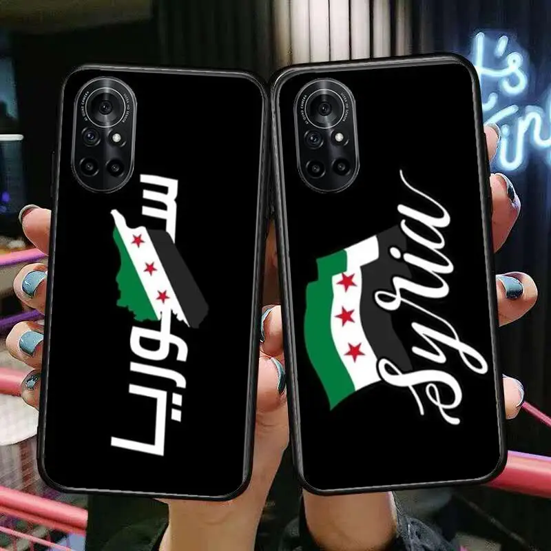 

Syrian Revolution Flag Clear Phone Case For Huawei Honor 20 10 9 8A 7 5T X Pro Lite 5G Black Etui Coque Hoesjes Comic Fash des