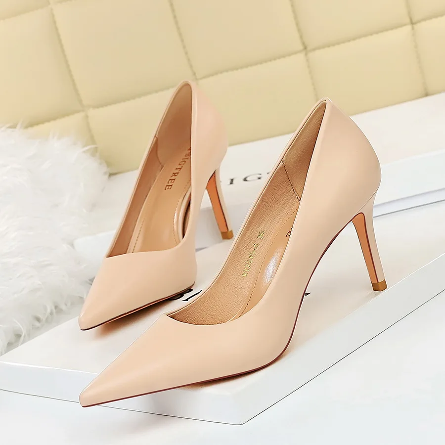 

Women Pumps OL Office Lady Shoes High Heels Female Shoes Party Pointed Toe Dress Shoes Women Basic Footwear