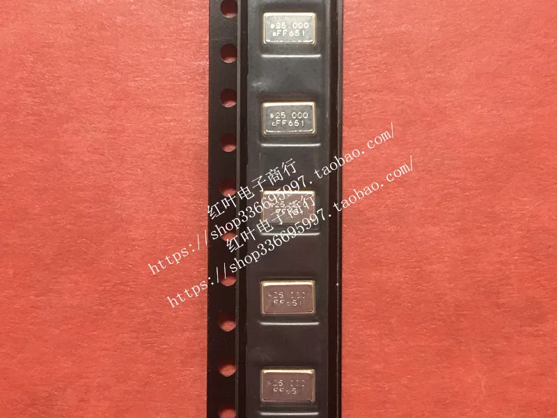 

50PCS/ FY2500022 25MHz 30ppm 18pF 5032 metal surface 4 feet sub-ceramic SMD passive crystal oscillator