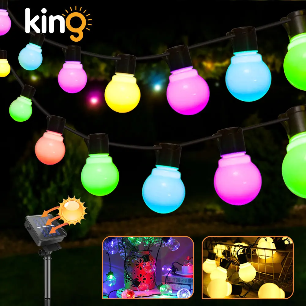 

LED String Lights Waterproof G50 Bulbs LED Twinkle String Lights LED Christmas Light DIY Home Wedding Party Garden Decor Light