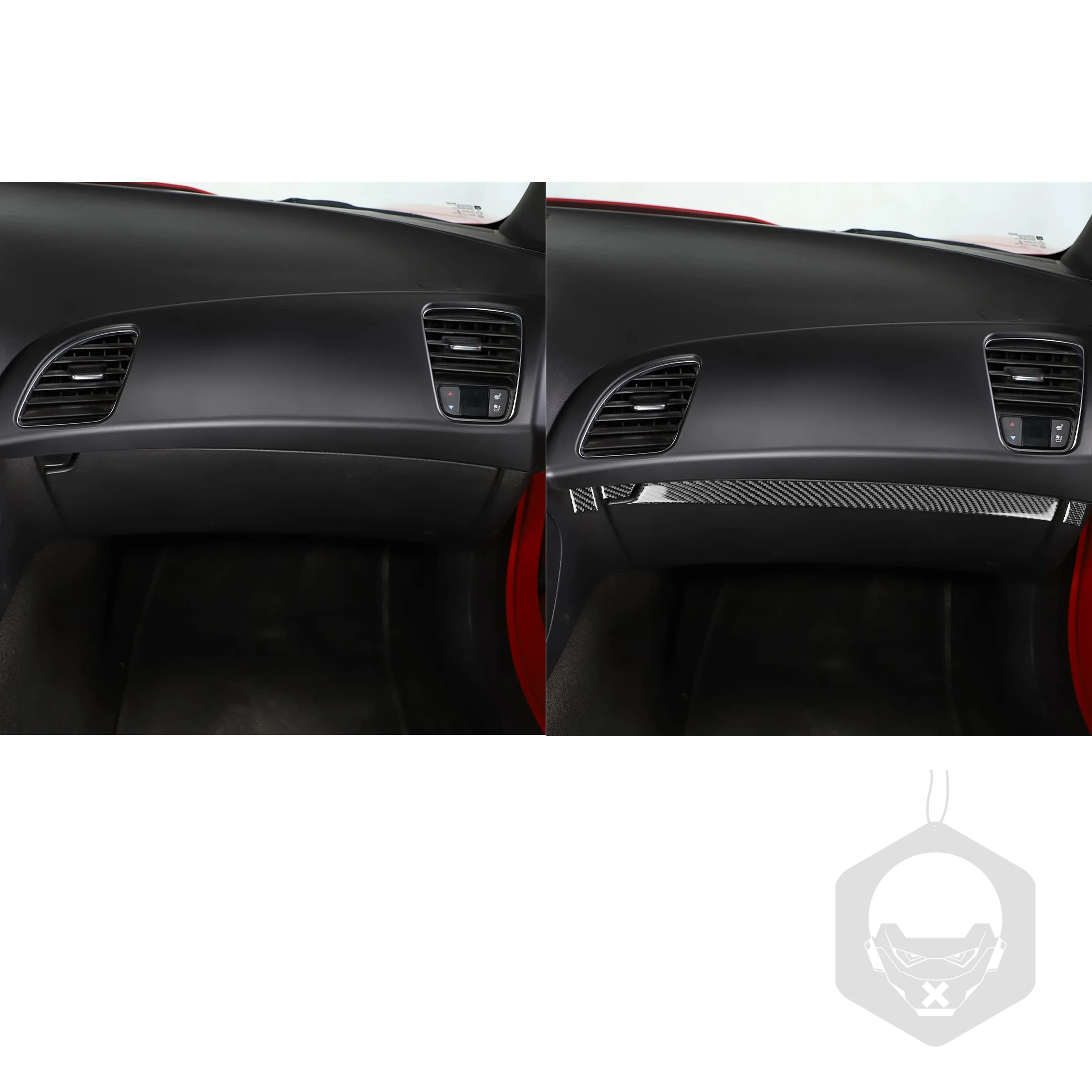 Для Chevrolet Corvette C7 2014-2019 ящик для хранения пассажиров из углеродного волокна