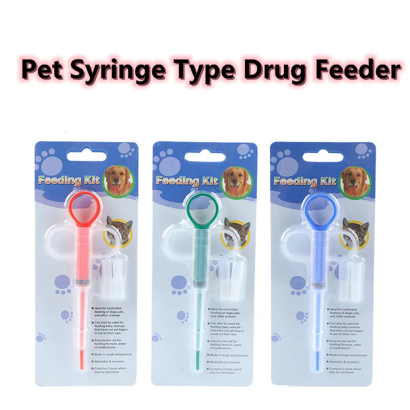 

Шприц для питомцев, животных, инструмент для домашних животных, собак, кошек, таблетки, пистолет для таблеток, пистолет-дозатор, медицинский ...