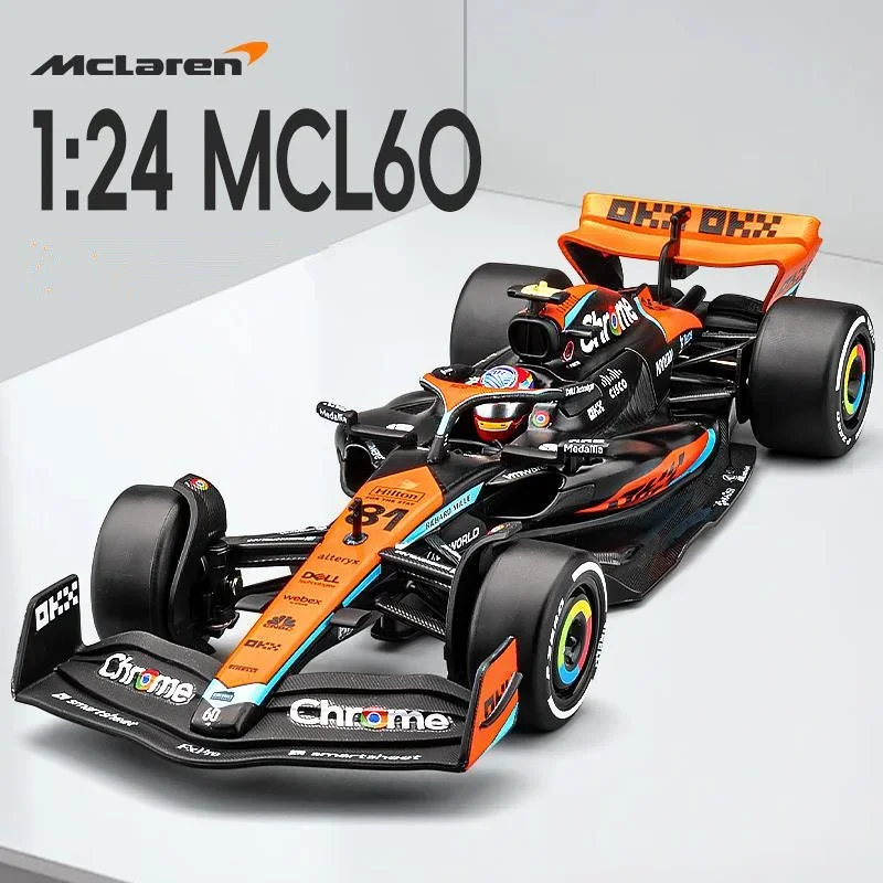 1:24 MCL60 2023 4 # Ландо Норрис P2 Британский GP Макларен F1 81 Oscar Piastri литая под давлением