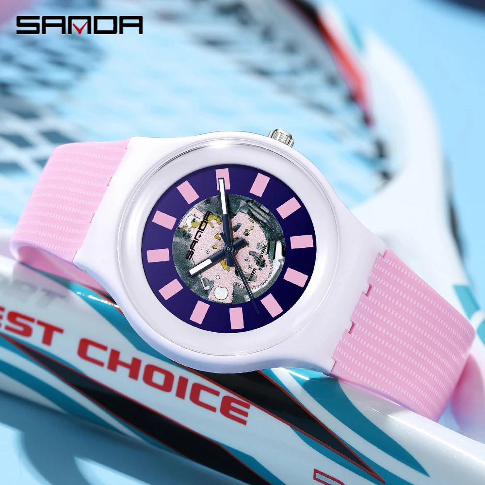 SANDA 2023 New Casual Men's Watches Fashion Quartz Watch 50M Waterproof Wristwatch For Man Shock Clock relogio masculino 3207